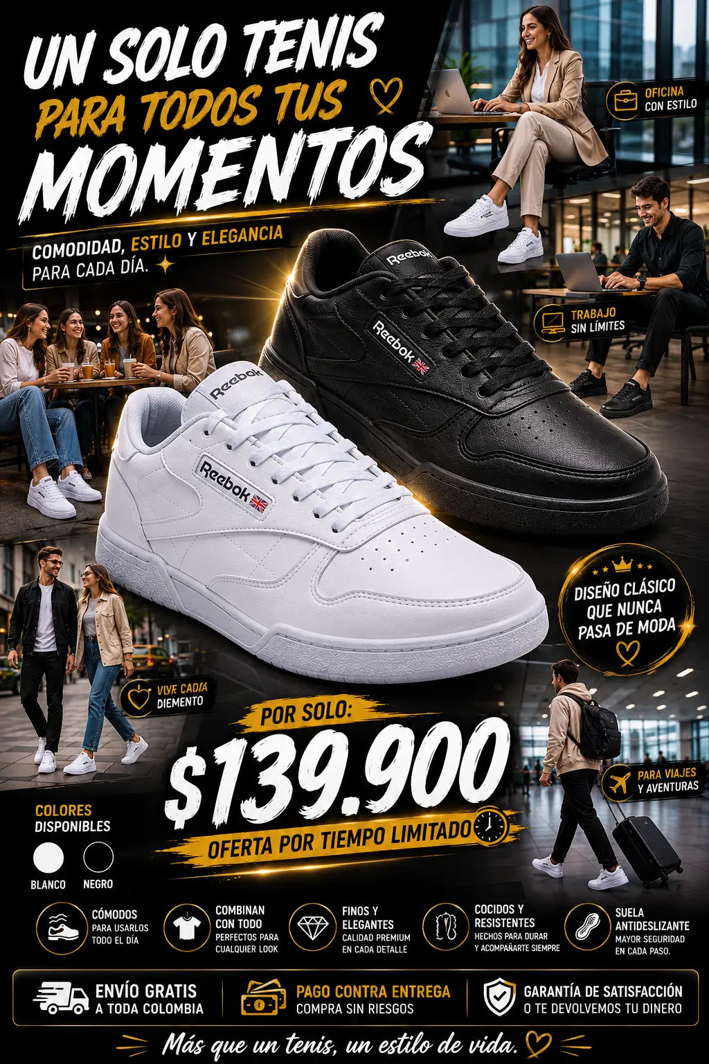 😍👟 LOS TENIS QUE COMBINAN CON TODO... Y ROBAN MIRADAS 👟😍  ✨ El complemento perfecto para cualquier outfit.